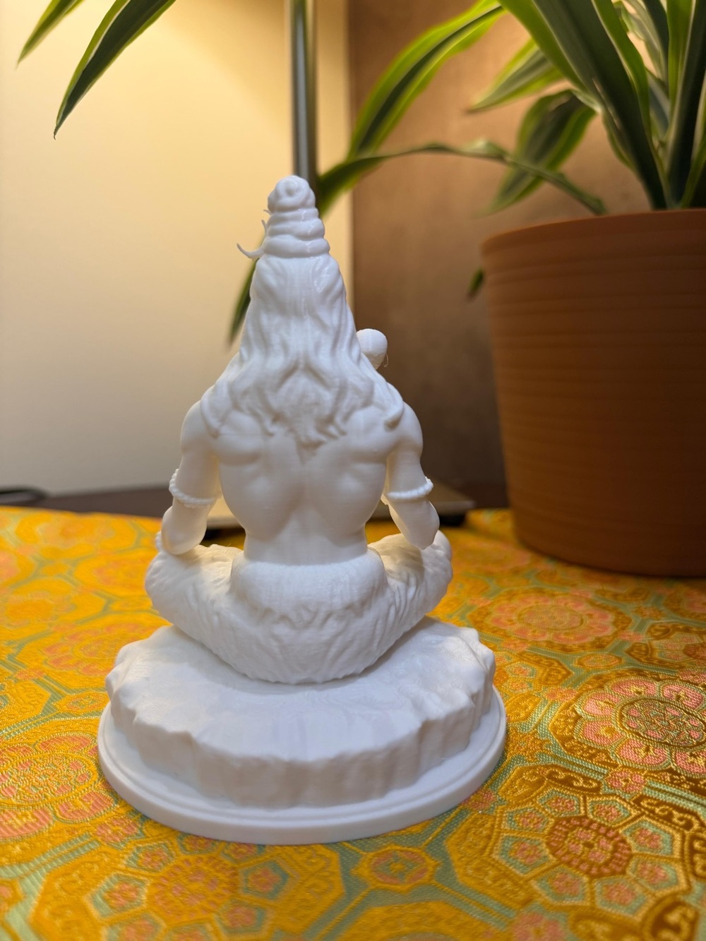 White Shiva Statue Decorative Sculpture - Home Art - Picture 2 of 5